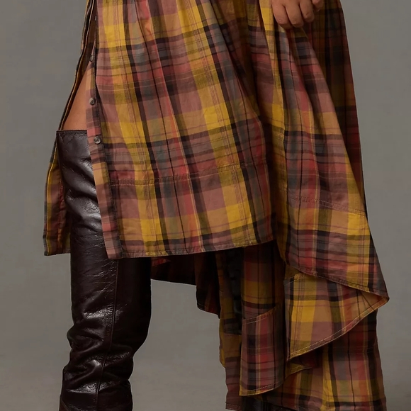 Anthropologie Pilcro Long-Sleeve Tiered High-Low Dress - Picture 7 of 7